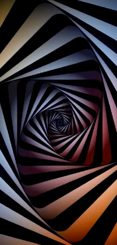 Mesmerizing black and white spiral wallpaper for mobile phones.