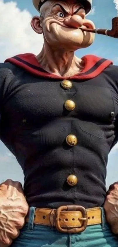 Iconic cartoon character in vibrant art