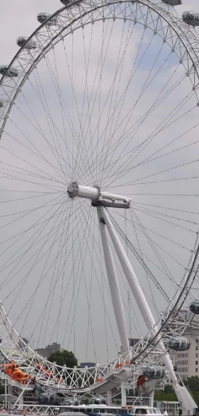 Stunning view of the London Eye on a clear day, perfect for mobile wallpaper.