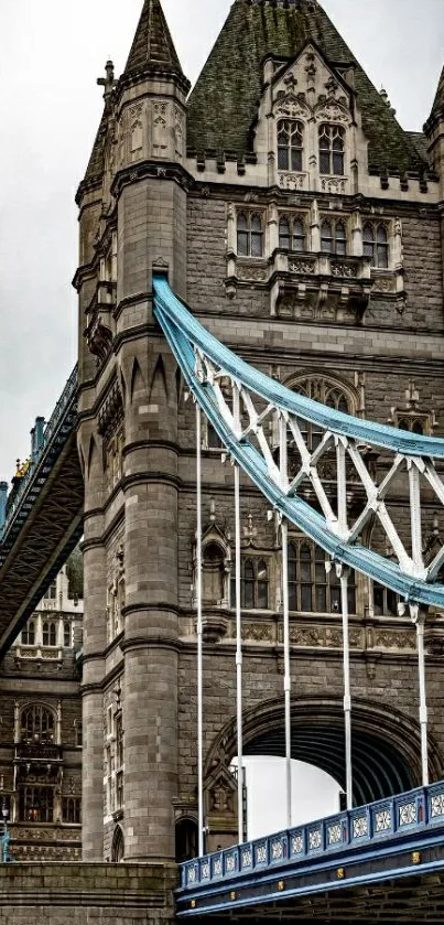 Tower Bridge in London with intricate architecture.