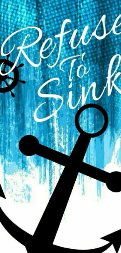 Anchor with "Refuse to Sink" on blue background.