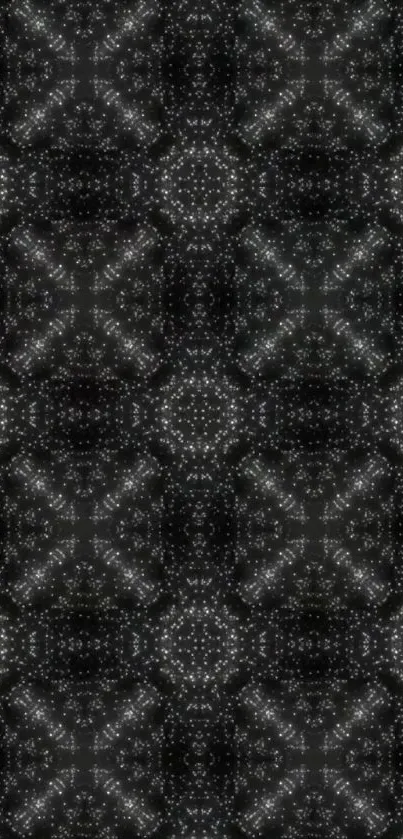 Intricate dark pattern wallpaper for mobile.