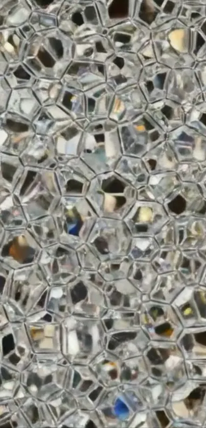 Intricate geometric pattern with shimmering textures.