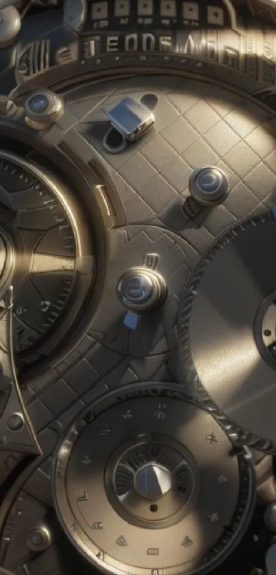 Close-up of intricate watch gears showing detailed mechanical design.