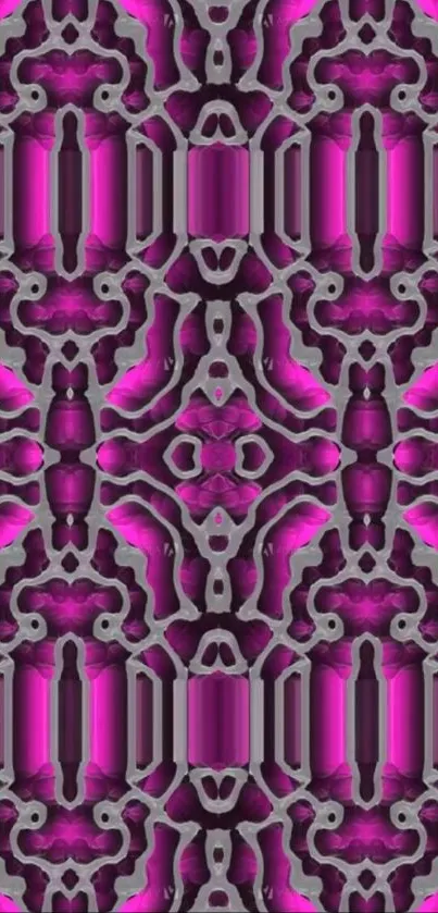 Intricate purple geometric pattern wallpaper for phones.