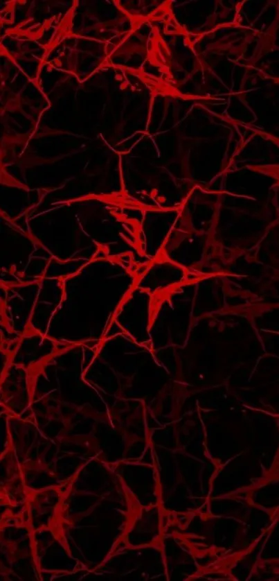 Intricate red abstract art mobile wallpaper.