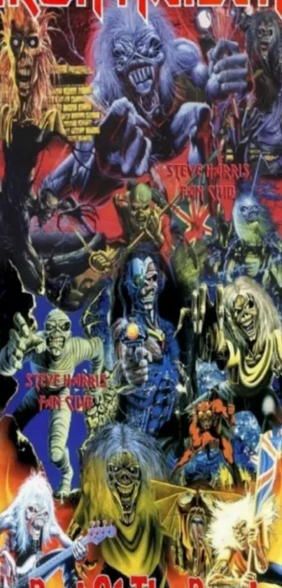 Iron Maiden Best of the Beast album art wallpaper.