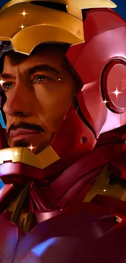 Iron Man Art Fictional Character Live Wallpaper