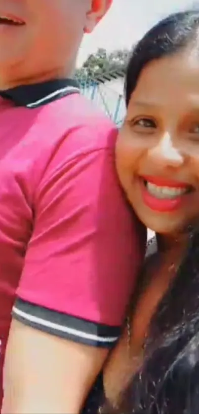 Portrait of happy smiling individuals outdoors.