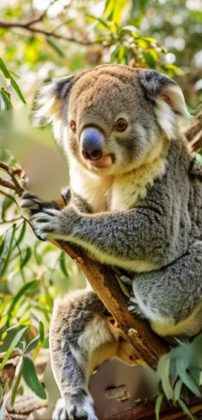 Koala Plant Branch Live Wallpaper