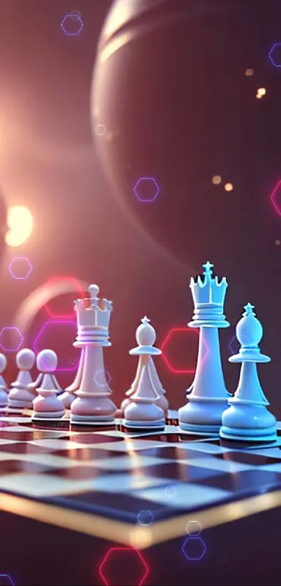 Light Chess Purple Live Wallpaper