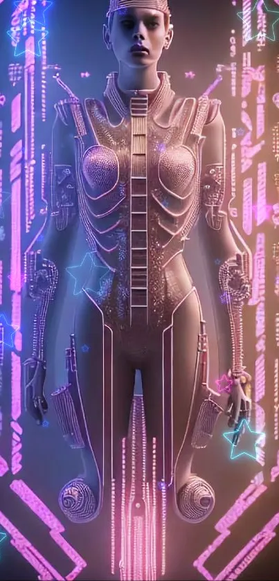 Light Human Body Purple Live Wallpaper