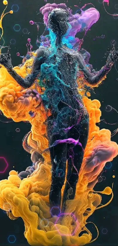 Light Liquid Human Body Live Wallpaper