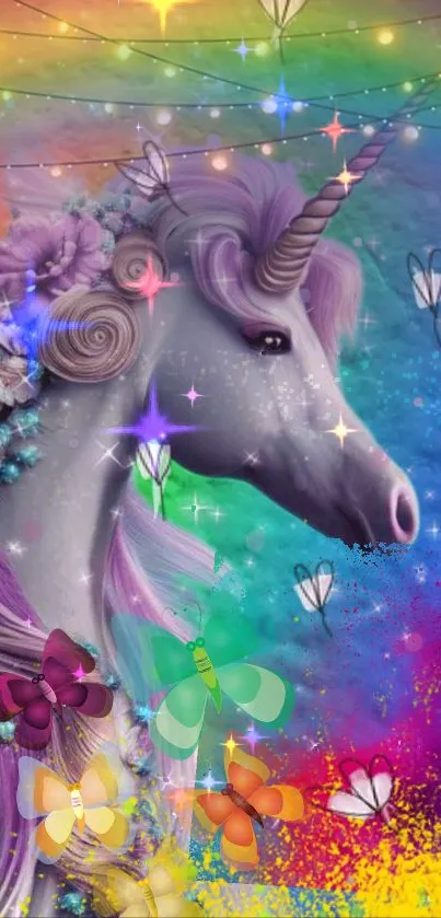 Light Mythical Creature Purple Live Wallpaper