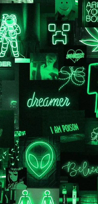 Light Neon Green Live Wallpaper