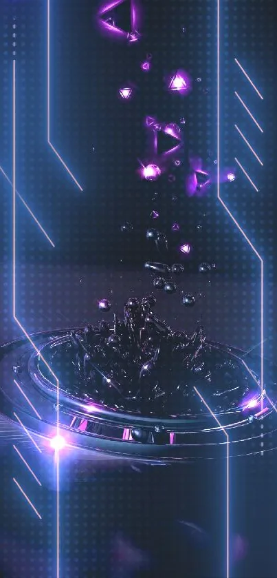 Light Purple Electricity Live Wallpaper