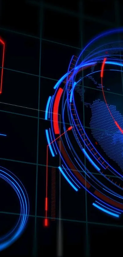 Light Screenshot Electric Blue Live Wallpaper