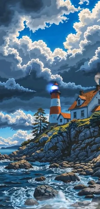 Lighthouse Tower Sea Live Wallpaper