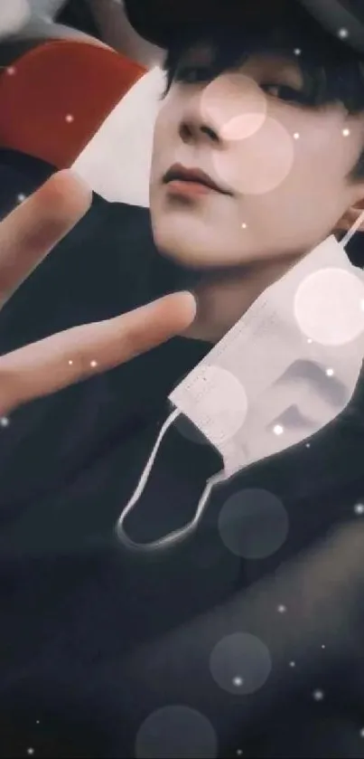 Lip Eyelash Flash Photography Live Wallpaper