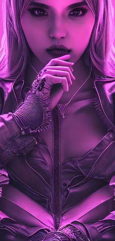 Lip Outerwear Purple Live Wallpaper