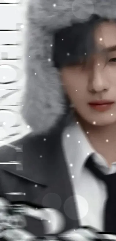 Lip Photograph White Live Wallpaper