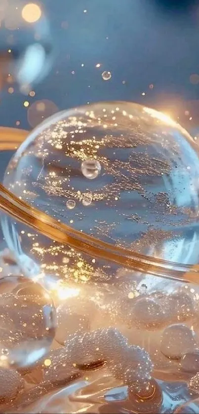 Liquid Bubble Sphere Live Wallpaper