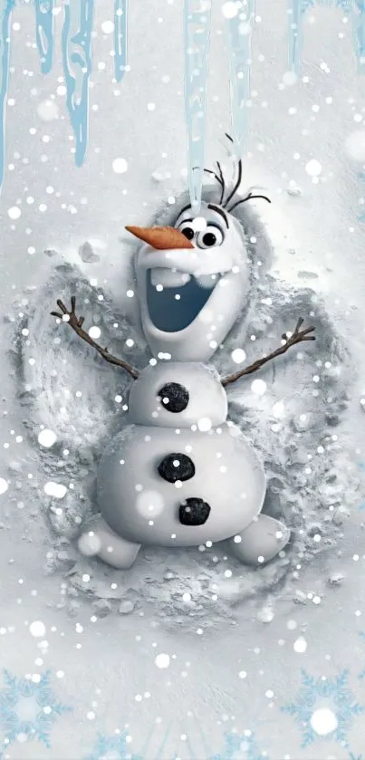 Liquid Snowman Snow Live Wallpaper