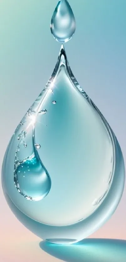 Liquid Water Blue Live Wallpaper