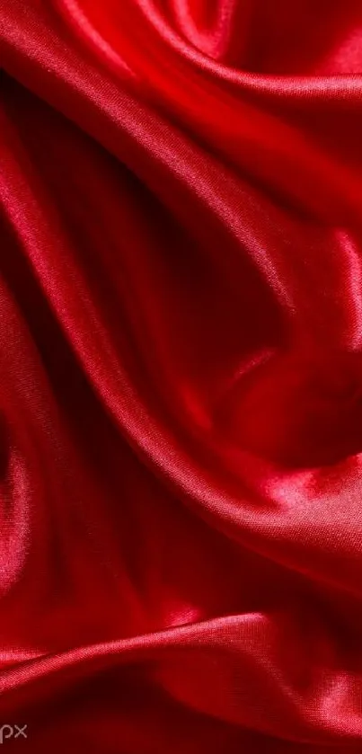 Luxurious red silk texture wallpaper for mobile.
