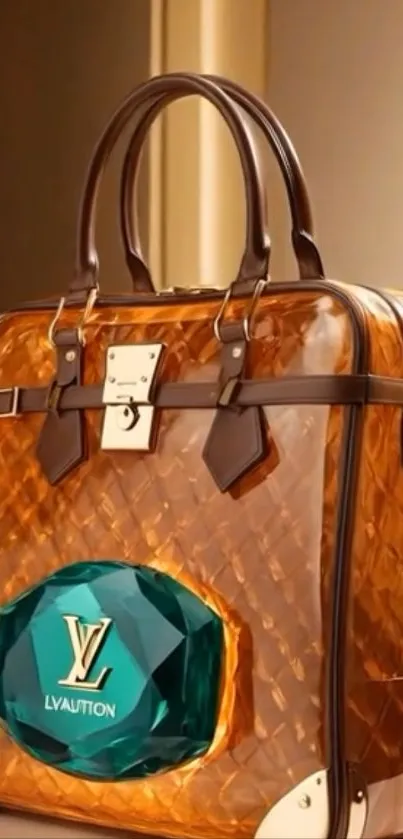 Luxury designer handbag with brown leather and stylish design.