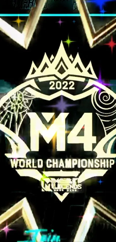 M4 World Championship 2022 wallpaper with vibrant gaming design.