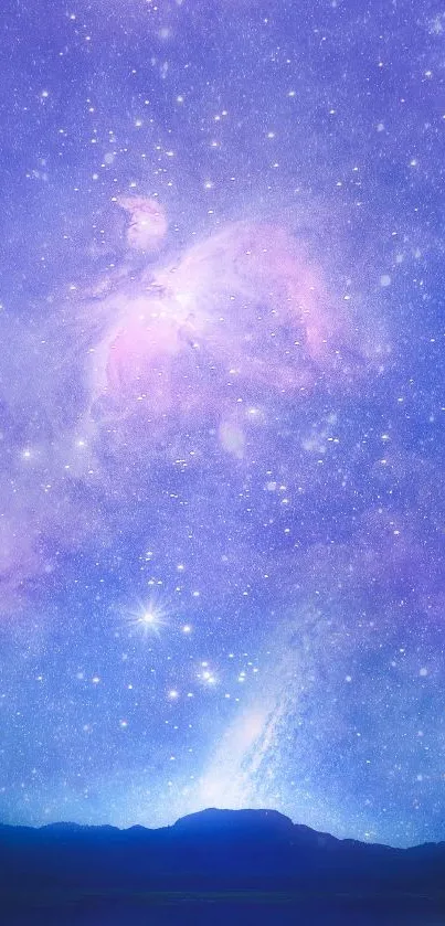 Vivid night sky galaxy wallpaper with stars and cosmic beauty.