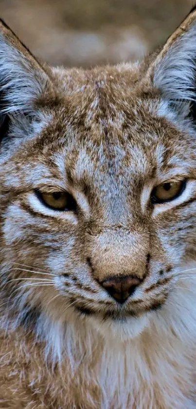 Close-up of a majestic lynx with striking eyes.