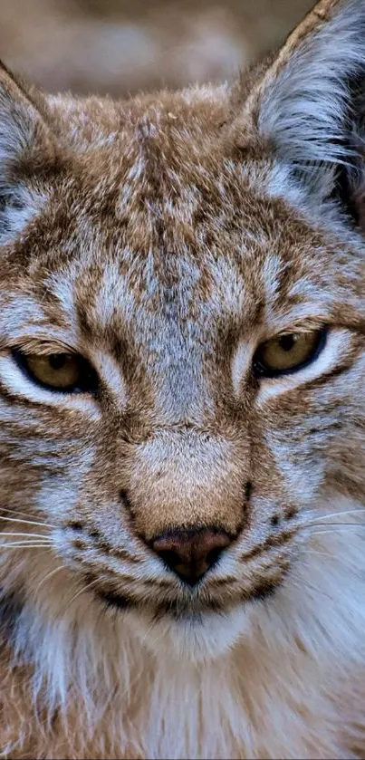Close-up of a majestic lynx in nature.