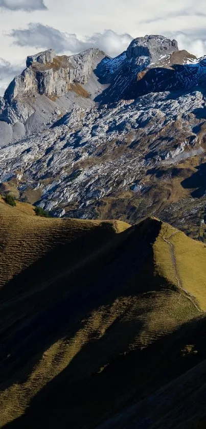 Stunning mountain scenery with rocky peaks and lush valleys.