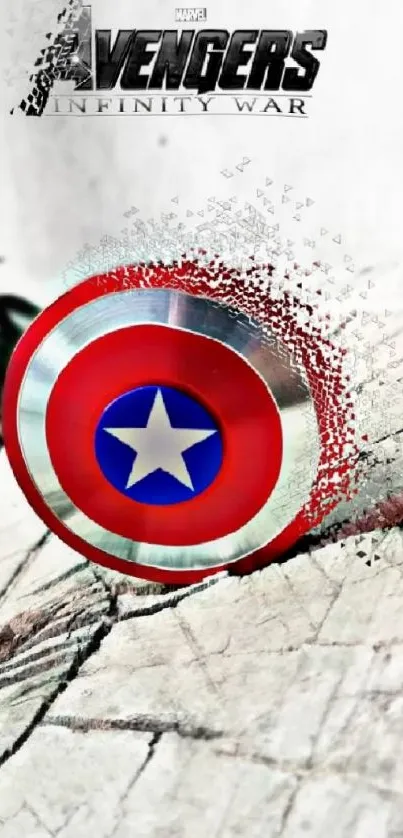 Captain America's shield Avengers wallpaper.