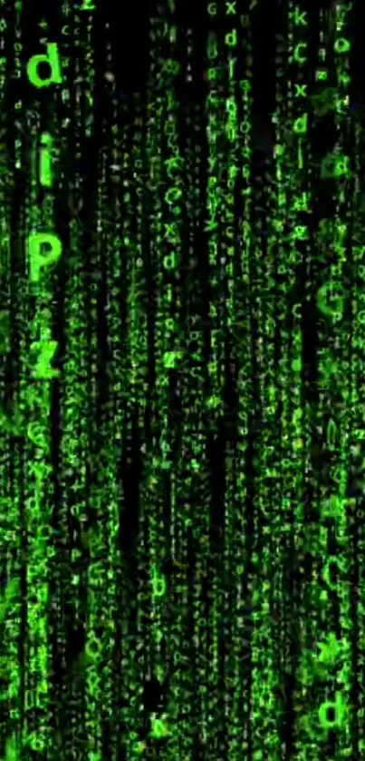 Matrix Code Green Wallpaper - free download