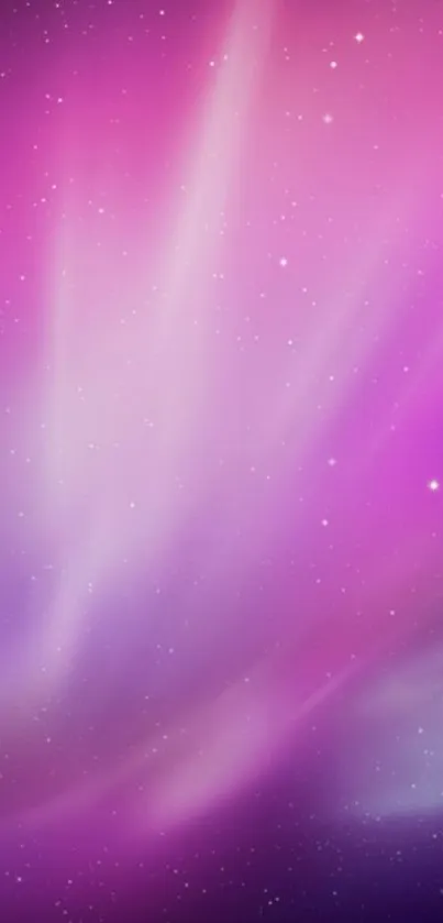 Pink and purple galaxy wallpaper with stars