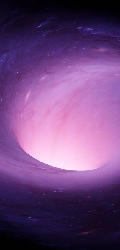 A captivating wallpaper of a purple galaxy vortex with swirling cosmic colors.