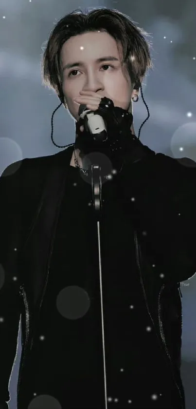 Microphone Outerwear Flash Photography Live Wallpaper