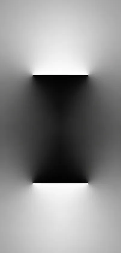 Minimalist black and white geometric mobile wallpaper.