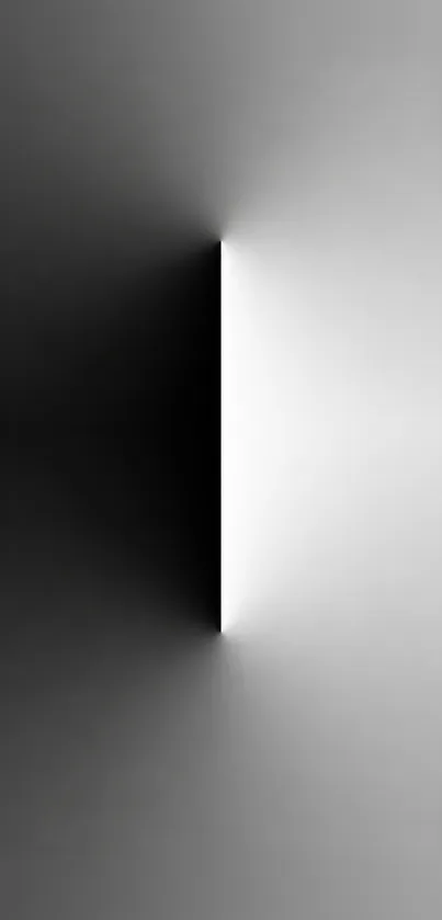 Minimalist black and white geometric wallpaper design.