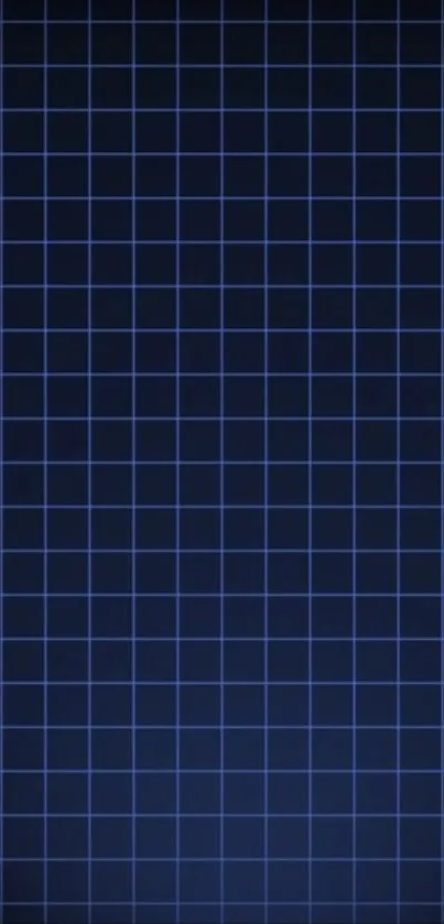 Dark blue grid wallpaper with minimalist geometric design