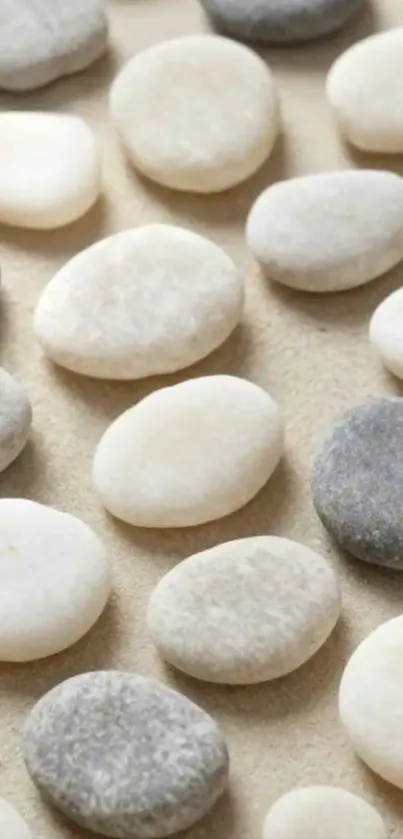 Minimalist pebble stone pattern background.