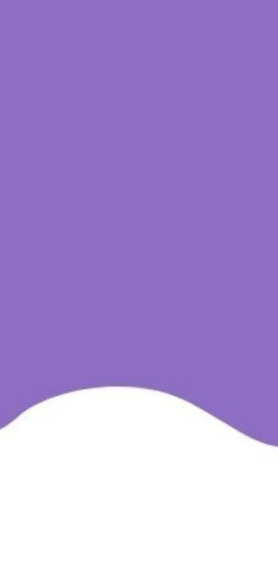 Minimalist purple wave wallpaper design for mobile.