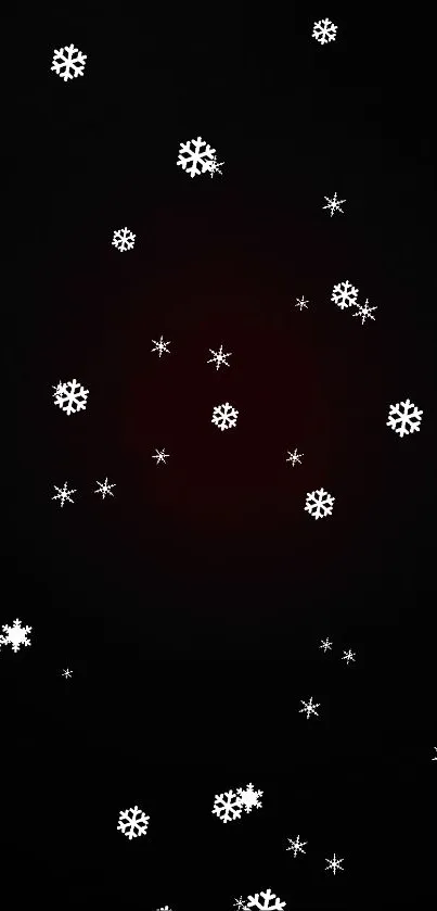 Dark wallpaper with subtle red center, minimalistic design.