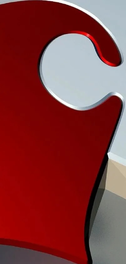 Abstract red design wallpaper with sleek lines.