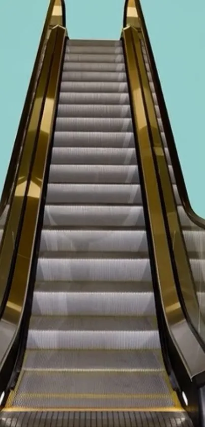 Modern escalator with sleek design and urban style.