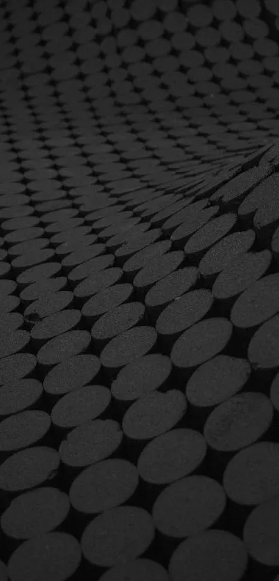 Dark gray geometric circles wallpaper for mobile.