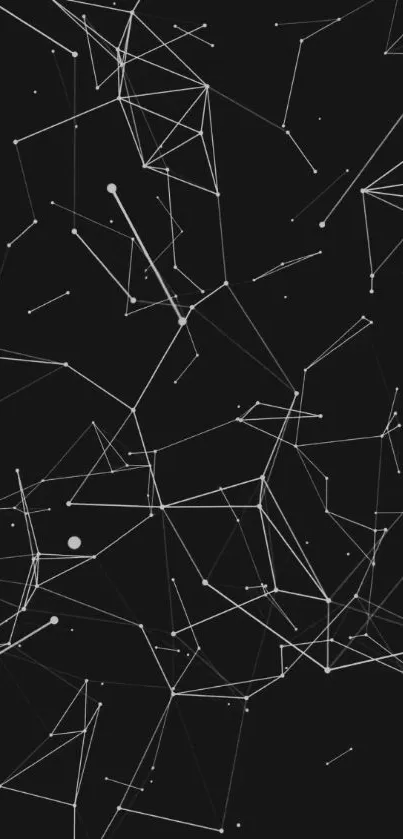 Abstract geometric lines on a black background.
